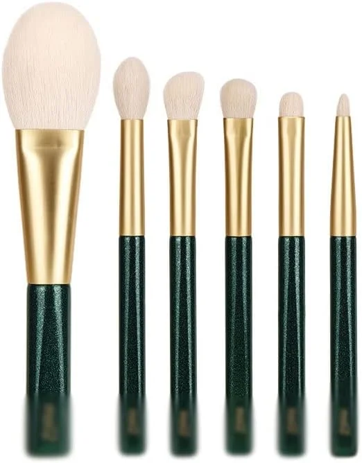 ست 6 عددی برس آرایشی پودر شل برس سایه چشم دسته کوتاه قابل حمل ست 6 عددی برس آرایشی پودر شل برس سایه چشم دسته کوتاه قابل حمل