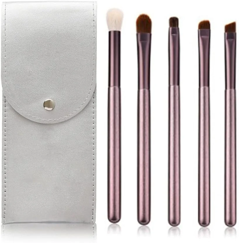 ست 5 عددی براش آرایشی سایه چشم، ست حرفه ای براش های آرایش سایه چشم، براش های ترکیب سایه چشم و خط چشم و ابرو