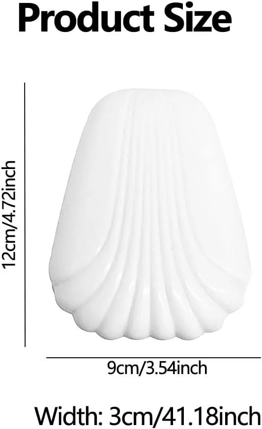 ست برس آرایشی مسافرتی 5 تکه با آینه تاشو، ابزارهای زیبایی کامل و راحت، ست برس آرایشی مینی صورت (سفید)