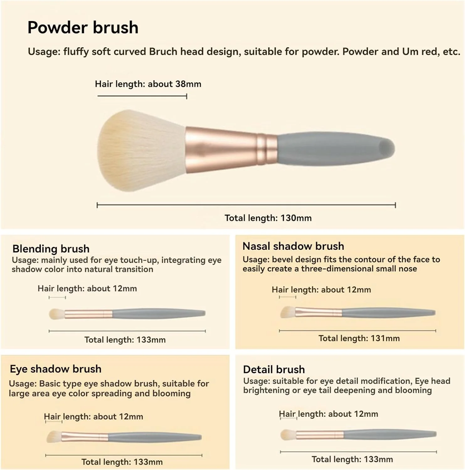 ست 5 عددی براش آرایشی، ست براش مسافرتی با آینه، براش سایه چشم، براش سایه بینی، براش جزئیات، براش ترکیب، براش لکه/پودر، مناسب برای آرایش روزانه و ترمیم آرایش در بیرون از خانه ست 5 عددی براش آرایشی، ست براش مسافرتی با آینه، براش سایه چشم، براش سایه بینی، براش جزئیات، براش ترکیب، براش لکه/پودر، مناسب برای آرایش روزانه و ترمیم آرایش در بیرون از خانه
