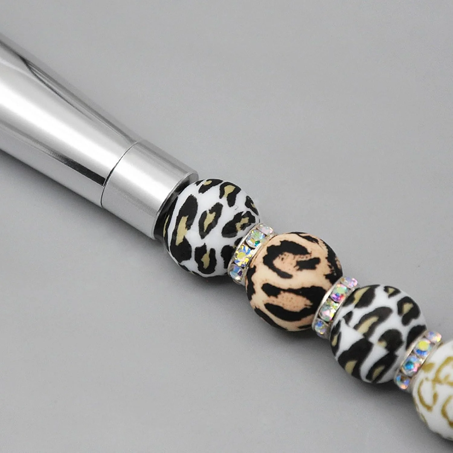 ست 5 عددی برس آرایشی چشم با مهره های جواهر، برس های آرایشی جداشدنی، ابزار آرایشی حرفه ای برای زنان و دختران، ست برس مهره ای منحصر به فرد