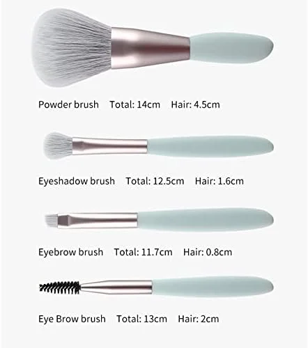 ست 4 عددی برس آرایشی مسافرتی، ابزار آرایش تابستانی، برس کوچک ترکیبی لوازم آرایشی (رنگ: B)