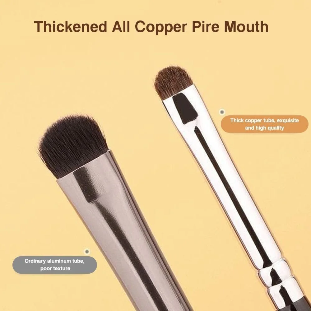 ست برس آرایش چشم 4 عددی مشکی برای سایه چشم، هایلایت و مشخص کردن خط چشم با موهای نرم و دسته پلاستیکی ست برس آرایش چشم 4 عددی مشکی برای سایه چشم، هایلایت و مشخص کردن خط چشم با موهای نرم و دسته پلاستیکی