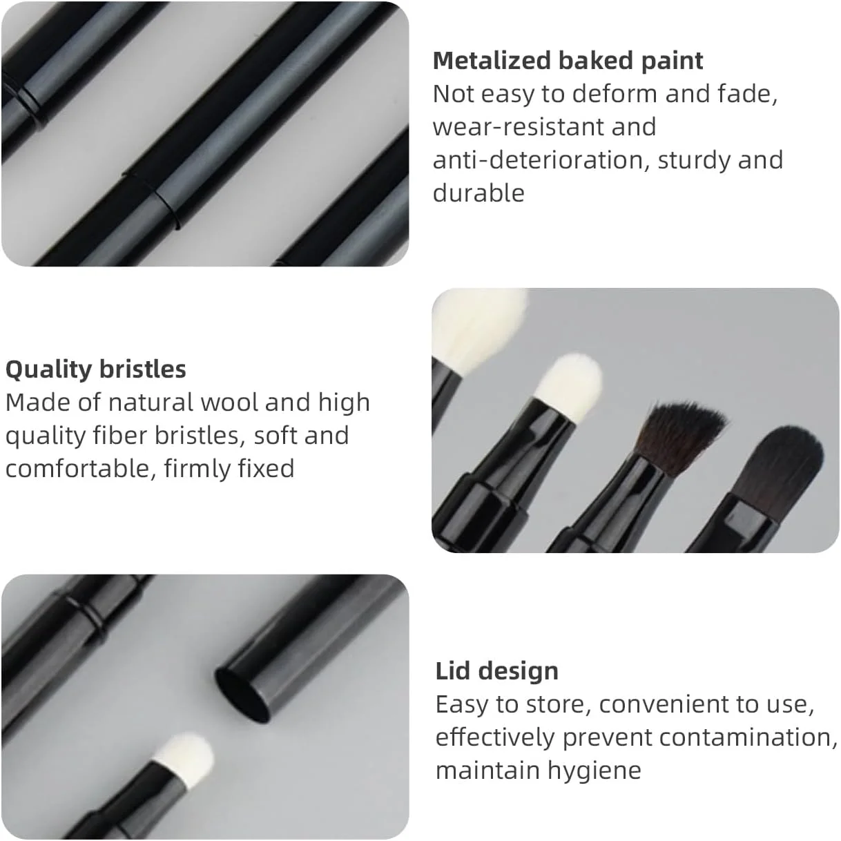 ست برس آرایشی سایه جمع شونده چند منظوره 4 عددی با کیف نگهداری، ست برس آرایشی دو طرفه قابل حمل برای مسافرت های خارج از منزل (ست برس) ست برس آرایشی سایه جمع شونده چند منظوره 4 عددی با کیف نگهداری، ست برس آرایشی دو طرفه قابل حمل برای مسافرت های خارج از منزل (ست برس)