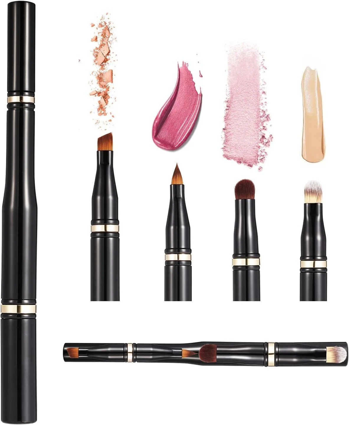 ست برس آرایشی چشم 4 در 1، برس لب مسافرتی قابل حمل، برس خط ابرو، برس سایه چشم جداشدنی، برس کانسیلر صورت برای برس پودر سایه چشم، برس آرایشی صورت برای کرم پودر، کانسیلر، پودر ست برس آرایشی چشم 4 در 1، برس لب مسافرتی قابل حمل، برس خط ابرو، برس سایه چشم جداشدنی، برس کانسیلر صورت برای برس پودر سایه چشم، برس آرایشی صورت برای کرم پودر، کانسیلر، پودر