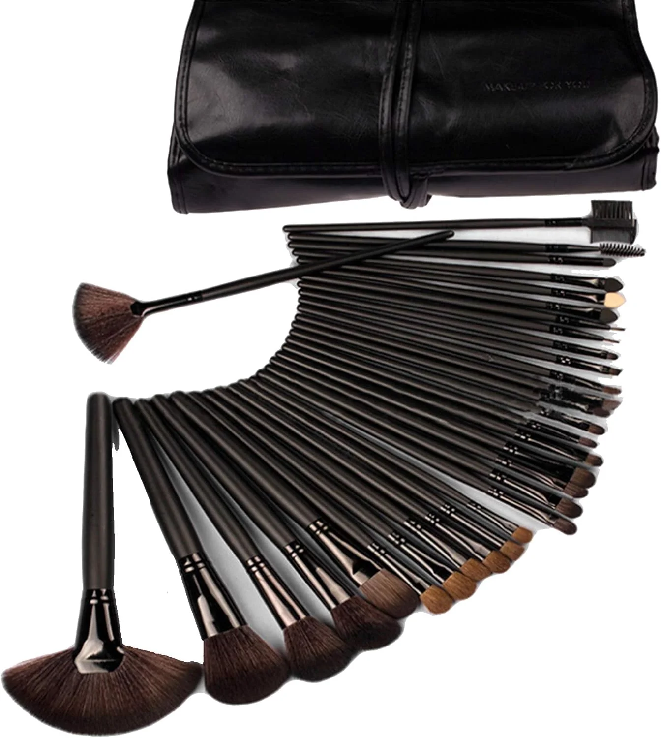 ست 32 عددی برس آرایشی حرفه ای مک با رنگ مشکی به همراه کیف ست 32 عددی برس آرایشی حرفه ای مک با رنگ مشکی به همراه کیف