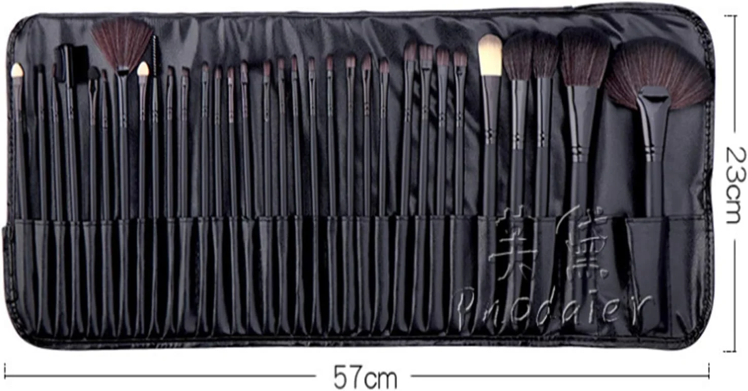 ست 32 عددی برس آرایشی حرفه ای مک با رنگ مشکی به همراه کیف ست 32 عددی برس آرایشی حرفه ای مک با رنگ مشکی به همراه کیف