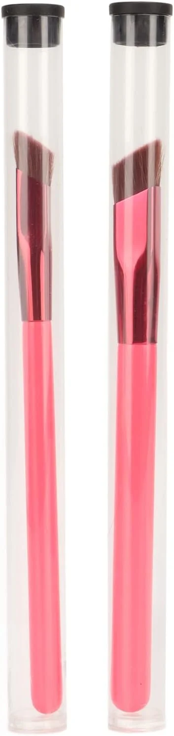 ست 2 عددی برس ابرو آرایشی حرفه ای قابل حمل ارگونومیک با موهای فیبر نرم، ابزار آرایشی ابرو، ابزار آرایش چشم راحت برای زنان و دختران ست 2 عددی برس ابرو آرایشی حرفه ای قابل حمل ارگونومیک با موهای فیبر نرم، ابزار آرایشی ابرو، ابزار آرایش چشم راحت برای زنان و دختران