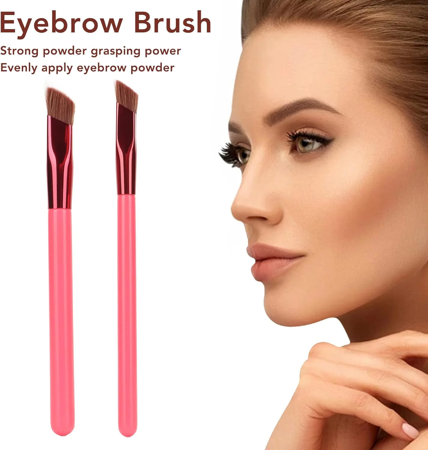 ست 2 عددی برس ابرو آرایشی حرفه ای قابل حمل ارگونومیک با موهای فیبر نرم، ابزار آرایشی ابرو، ابزار آرایش چشم راحت برای زنان و دختران ست 2 عددی برس ابرو آرایشی حرفه ای قابل حمل ارگونومیک با موهای فیبر نرم، ابزار آرایشی ابرو، ابزار آرایش چشم راحت برای زنان و دختران