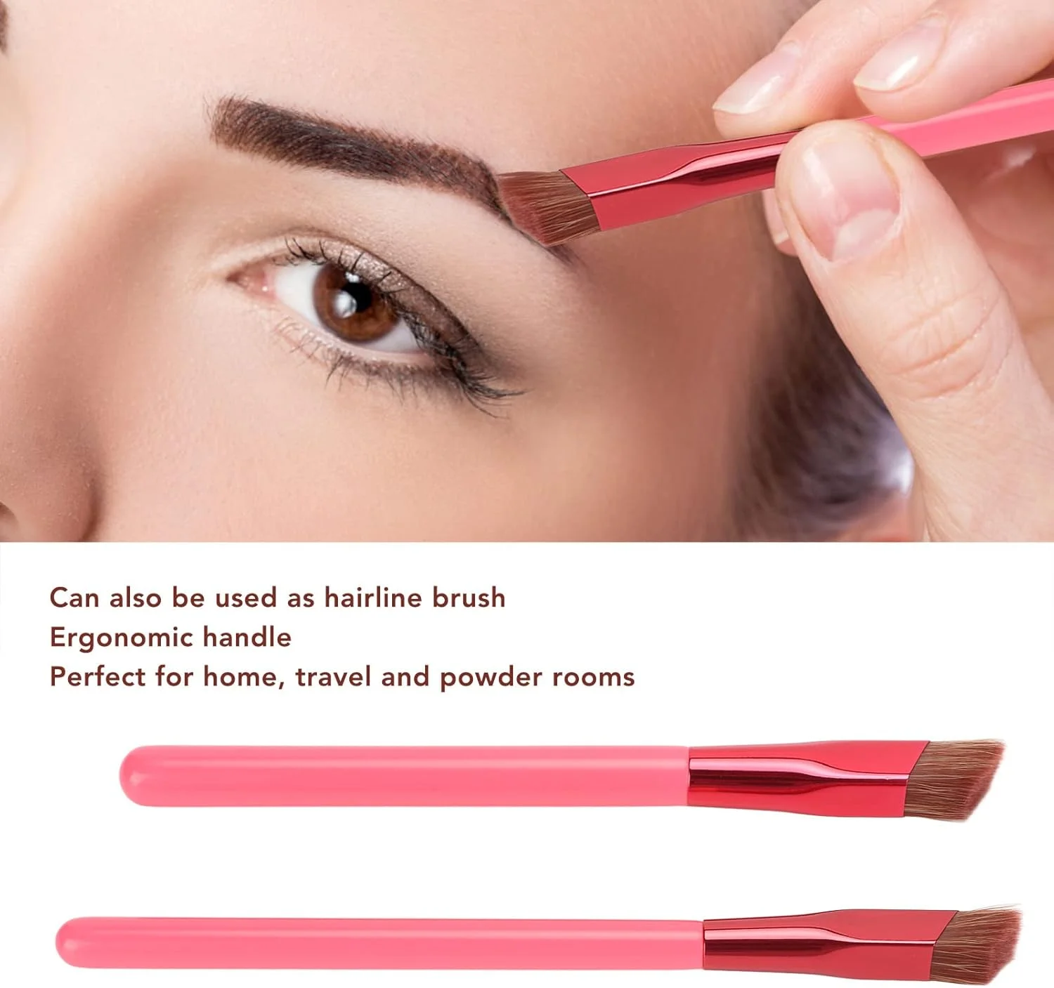 ست 2 عددی برس ابرو آرایشی حرفه ای قابل حمل ارگونومیک با موهای فیبر نرم، ابزار آرایشی ابرو، ابزار آرایش چشم راحت برای زنان و دختران ست 2 عددی برس ابرو آرایشی حرفه ای قابل حمل ارگونومیک با موهای فیبر نرم، ابزار آرایشی ابرو، ابزار آرایش چشم راحت برای زنان و دختران