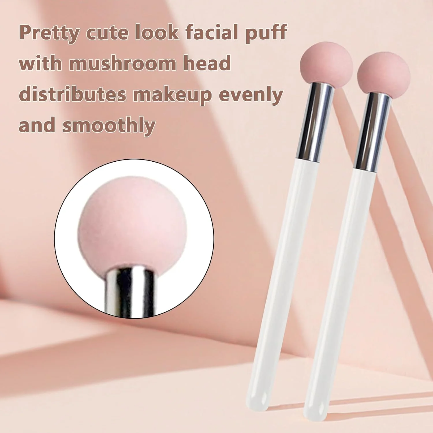 ست 2 عددی براش آرایشی اسفنجی قارچی، براش آرایشی سر قارچی صورتی بامزه، جزئیات کاربردی، ست براش رولی سایه چشم برای کانسیلر زیر چشم ست 2 عددی براش آرایشی اسفنجی قارچی، براش آرایشی سر قارچی صورتی بامزه، جزئیات کاربردی، ست براش رولی سایه چشم برای کانسیلر زیر چشم