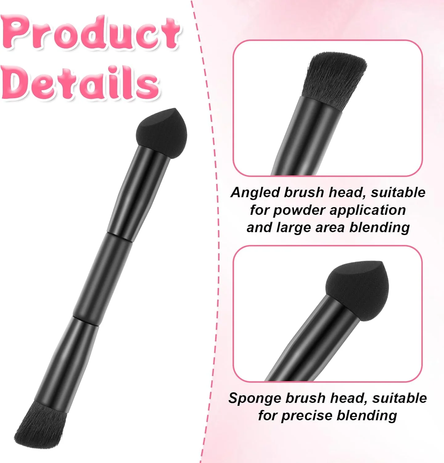 ست برس خط موی دو طرفه 2 عددی، ست برس کانسیلر خط مو با نوک اسفنجی و موهای نرم برای پوشاندن ریشه مو، ست برس آرایشی مسافرتی برای کانسیلر، کانتور، ترمیم ریشه ست برس خط موی دو طرفه 2 عددی، ست برس کانسیلر خط مو با نوک اسفنجی و موهای نرم برای پوشاندن ریشه مو، ست برس آرایشی مسافرتی برای کانسیلر، کانتور، ترمیم ریشه