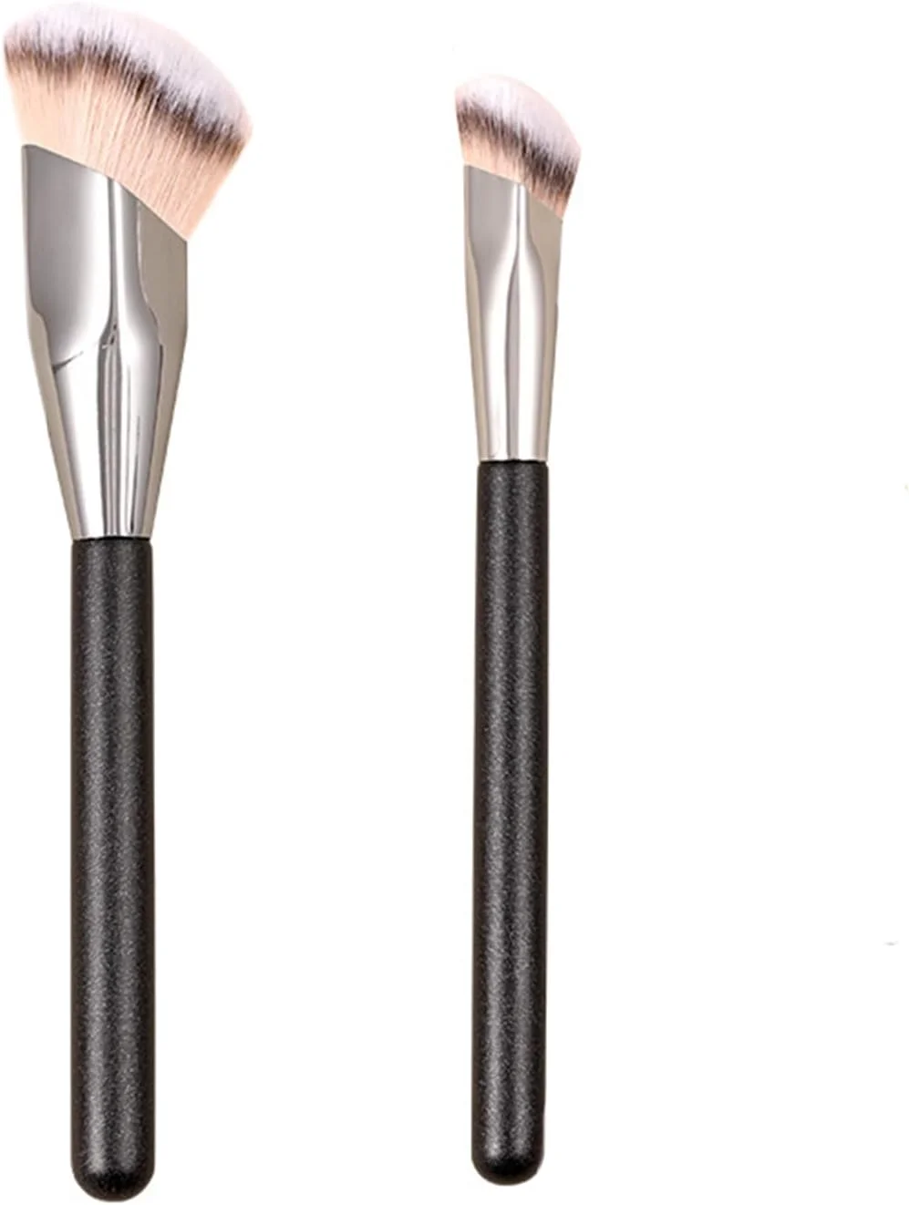 ست 2 عددی برس کرم پودر زاویه دار و برس کوچک کانسیلر زیر چشم، کیت برس رژگونه کانتور مایع بینی صورتی، برس هایلایتر گنبدی طلایی شیب دار، برس کوچک آرایشی برای حلقه های تیره ست 2 عددی برس کرم پودر زاویه دار و برس کوچک کانسیلر زیر چشم، کیت برس رژگونه کانتور مایع بینی صورتی، برس هایلایتر گنبدی طلایی شیب دار، برس کوچک آرایشی برای حلقه های تیره