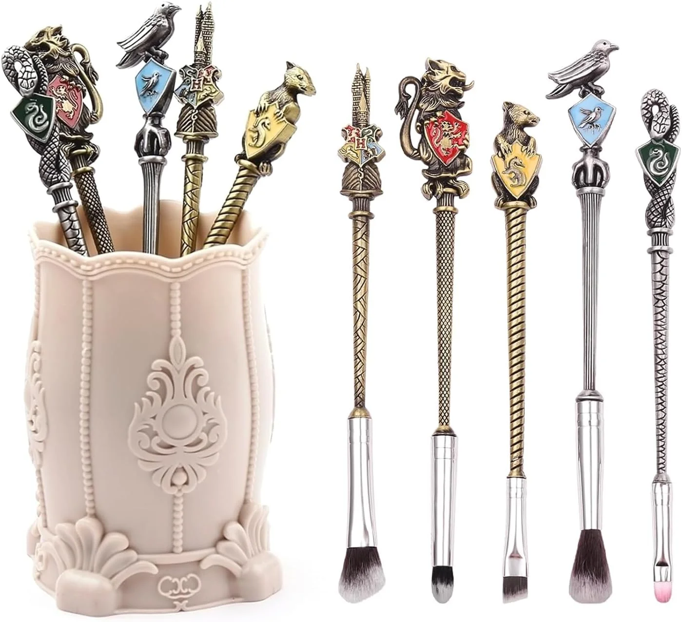 ست هدیه برس آرایشی 2 رنگ برای زنان و دختران، برس های آرایشی، آرایش فلزی برای سایه چشم، خط چشم، ترکیب لب، نگهدارنده برس شامل نمی شود ست هدیه برس آرایشی 2 رنگ برای زنان و دختران، برس های آرایشی، آرایش فلزی برای سایه چشم، خط چشم، ترکیب لب، نگهدارنده برس شامل نمی شود