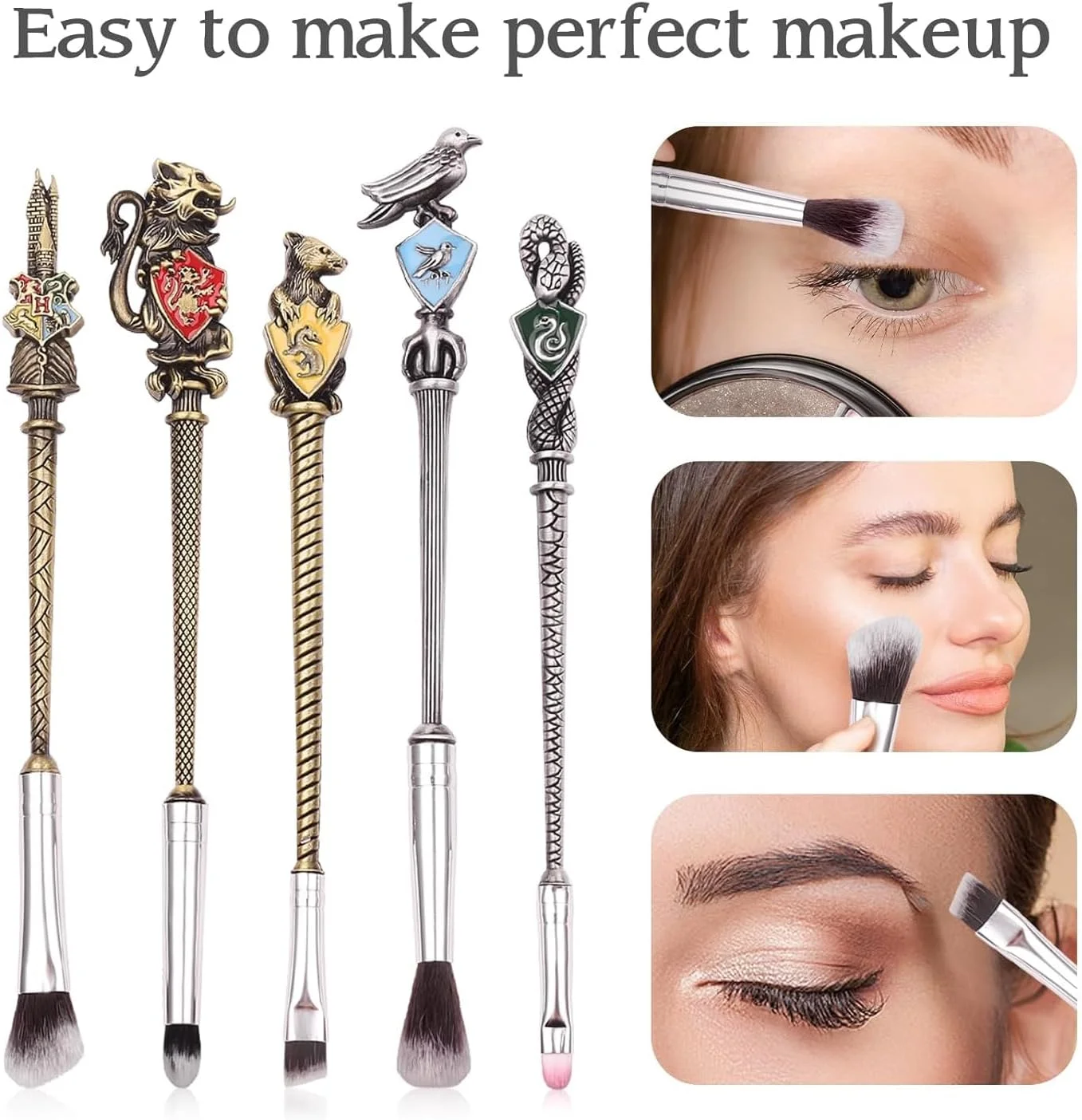 ست هدیه برس آرایشی 2 رنگ برای زنان و دختران، برس های آرایشی، آرایش فلزی برای سایه چشم، خط چشم، ترکیب لب، نگهدارنده برس شامل نمی شود ست هدیه برس آرایشی 2 رنگ برای زنان و دختران، برس های آرایشی، آرایش فلزی برای سایه چشم، خط چشم، ترکیب لب، نگهدارنده برس شامل نمی شود