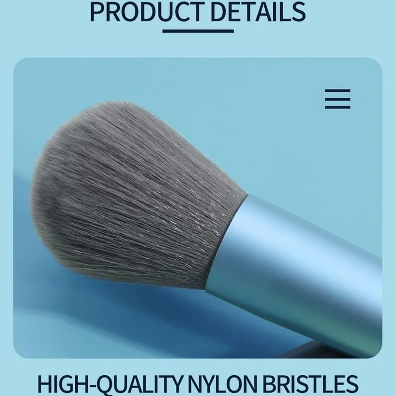 ست 18 عددی برس آرایشی سایه چشم، کرم پودر، رژگونه، ترکیب کننده، ابزار آرایش صورت