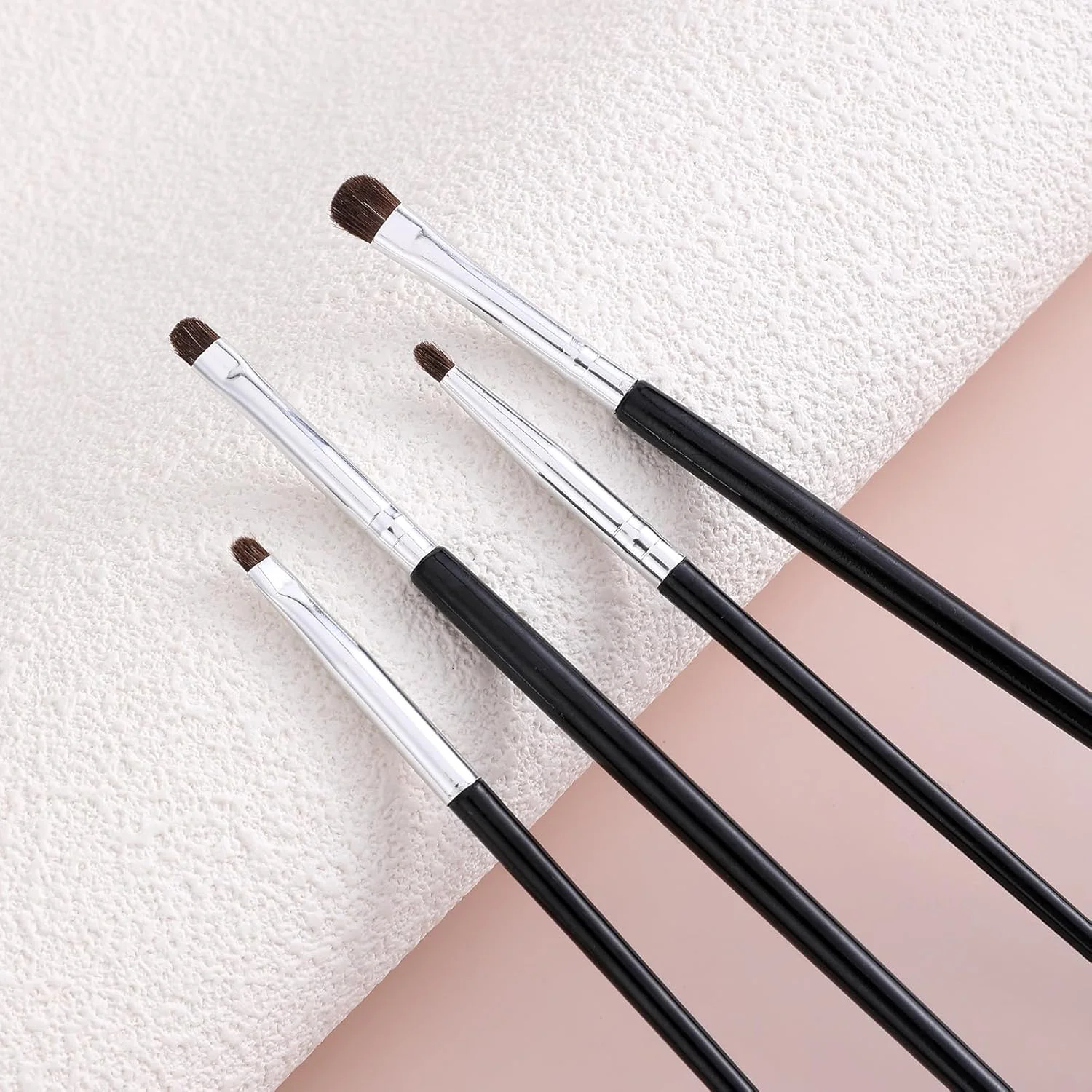 ست برس آرایشی 16 عددی مینی Smudge برای خط چشم، برس سایه چشم، برس خط چشم برای پودر، ژل، کرم، کانسیلر مایع - برس خط چشم، ترکیب کننده، هایلایت - برس موی نرم طبیعی اسب