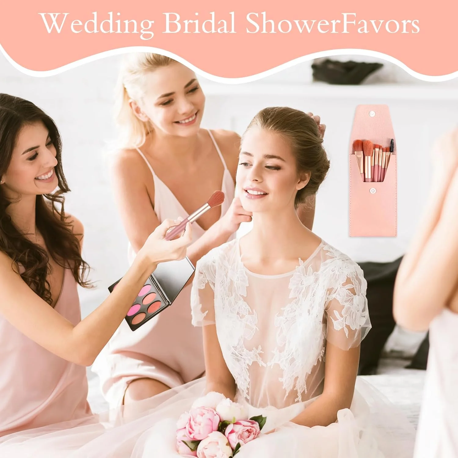 ست 16 عددی برس آرایشی مسافرتی، برس های آرایشی فونداسیون صورت با الیاف مصنوعی، هدیه ساقدوش عروس با کیف آرایشی مسافرتی برای عروسی، هدیه جشن عروسی، مهمانی مجردی (صورتی) ست 16 عددی برس آرایشی مسافرتی، برس های آرایشی فونداسیون صورت با الیاف مصنوعی، هدیه ساقدوش عروس با کیف آرایشی مسافرتی برای عروسی، هدیه جشن عروسی، مهمانی مجردی (صورتی)