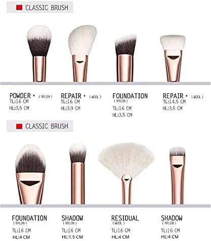 ست 15 عددی برس آرایشی حرفه ای، کیت ابزار برس آرایش شامل برس های کرم پودر، کانسیلر، سایه چشم، رژگونه به همراه کیف برای ترکیب سایه چشم ست 15 عددی برس آرایشی حرفه ای، کیت ابزار برس آرایش شامل برس های کرم پودر، کانسیلر، سایه چشم، رژگونه به همراه کیف برای ترکیب سایه چشم