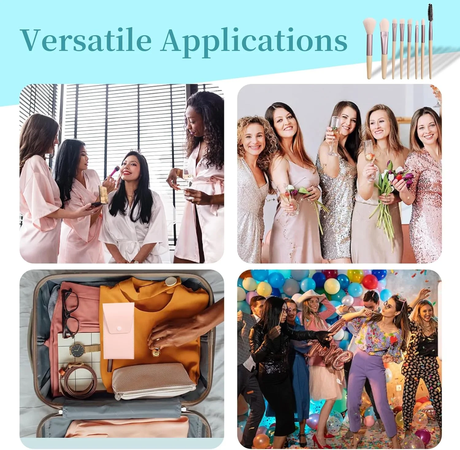 مجموعه 16 عددی برس آرایشی مسافرتی Olutacot، برس های آرایشی صورت با الیاف مصنوعی، هدیه ساقدوش عروس، برس کرم پودر با کیف آرایشی مسافرتی برای عروسی، هدیه جشن عروسی، هدیه مهمانی مجردی (4 رنگ) مجموعه 16 عددی برس آرایشی مسافرتی Olutacot، برس های آرایشی صورت با الیاف مصنوعی، هدیه ساقدوش عروس، برس کرم پودر با کیف آرایشی مسافرتی برای عروسی، هدیه جشن عروسی، هدیه مهمانی مجردی (4 رنگ)