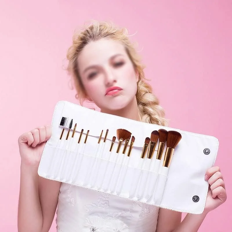 ست 15 عددی برس آرایشی، ست کامل ابزار آرایش، ابزار آرایش سفید (رنگ: A، سایز: تک سایز) yubin1993 ست 15 عددی برس آرایشی، ست کامل ابزار آرایش، ابزار آرایش سفید (رنگ: A، سایز: تک سایز) yubin1993
