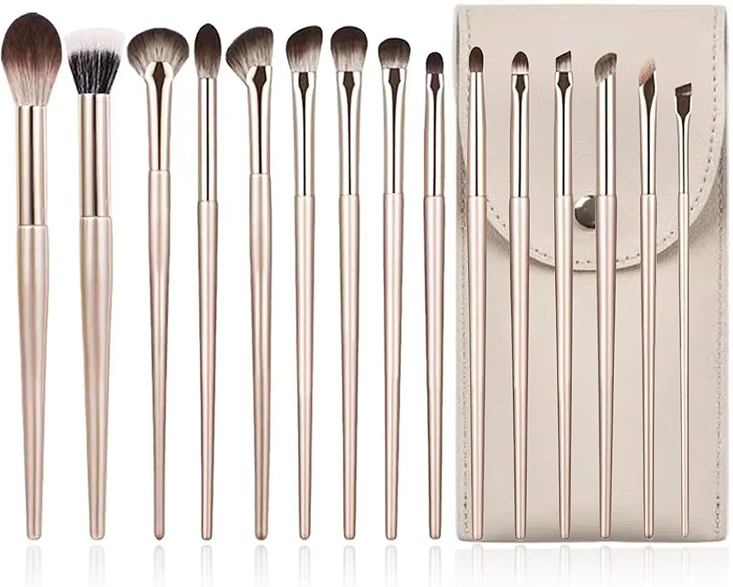 ست 15 عددی برس آرایشی، برای ترکیب کردن، برس ابرو، سایه چشم، خط چشم و کانسیلر برای خانم ها