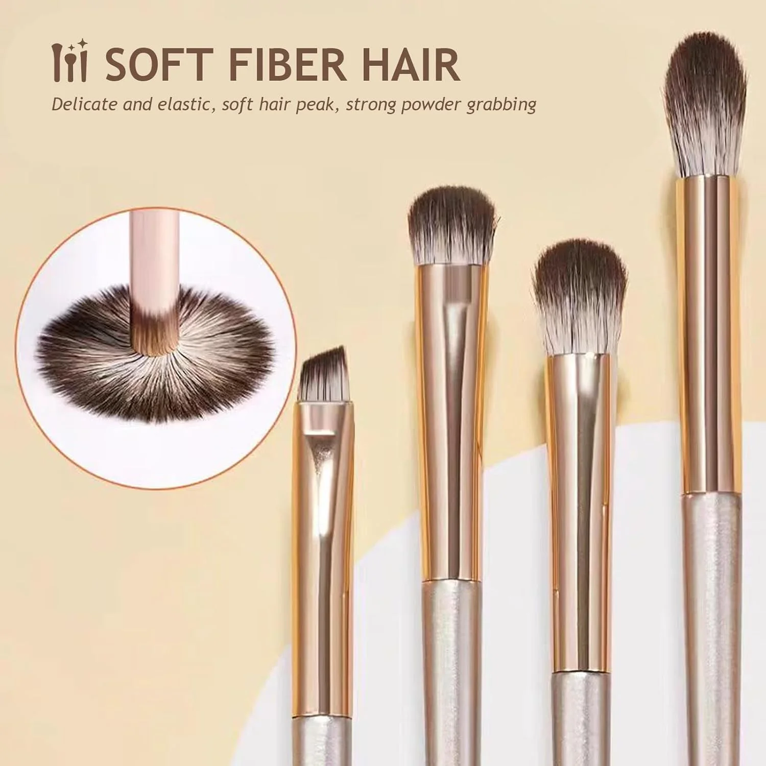 ست 15 عددی برس آرایشی، برای ترکیب کردن، برس ابرو، سایه چشم، خط چشم و کانسیلر برای خانم ها