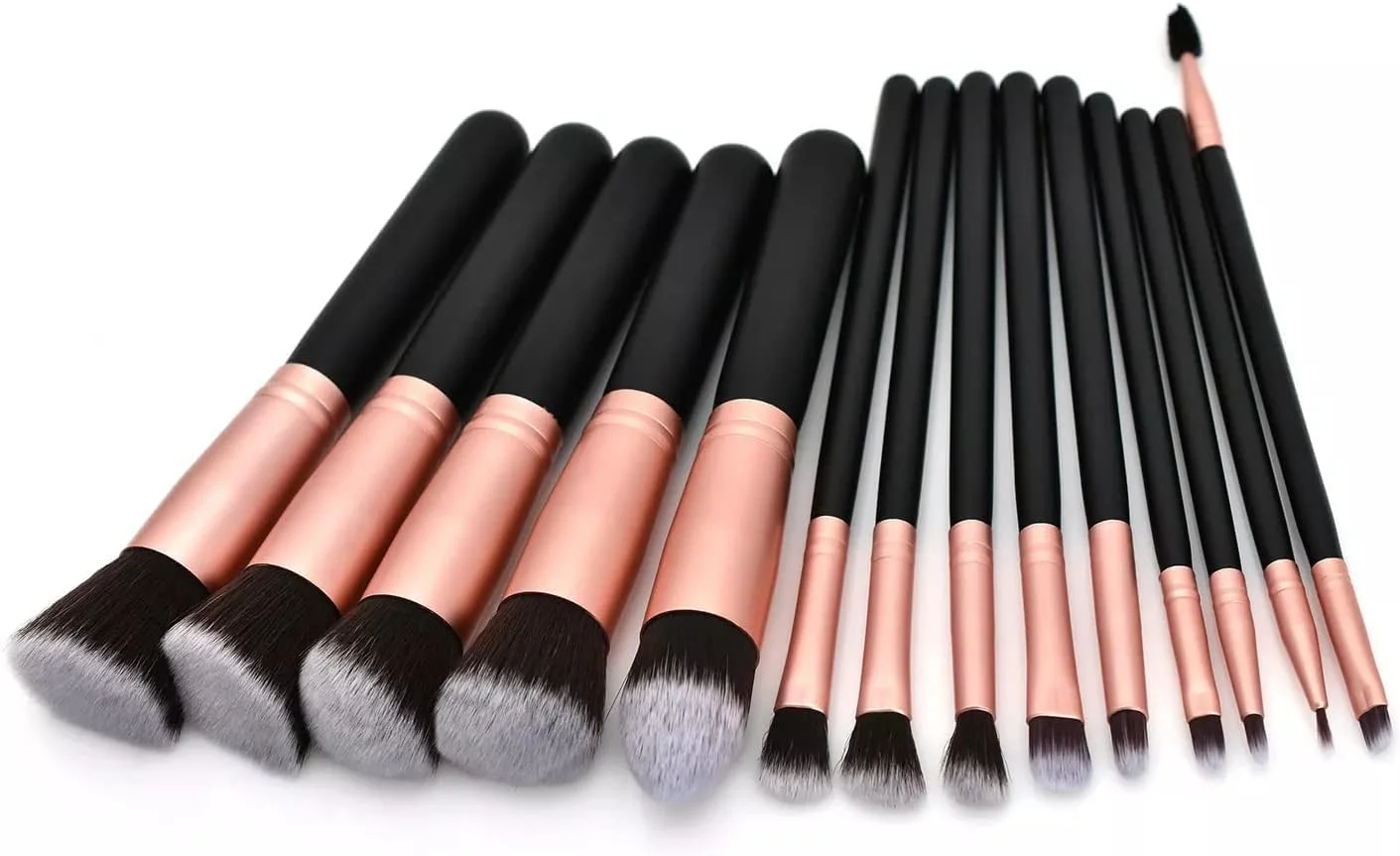 ست ۱۴ عددی برس آرایشی رزگلد - ست برس آرایشی ضروری با برسهای رژگونه، برنزر، هایلایتر و کانسیلر - ست هدیه زیبایی ایده آل برای لوازم ضروری سفر، ست آرایشی و ترکیب زیبایی ست ۱۴ عددی برس آرایشی رزگلد - ست برس آرایشی ضروری با برسهای رژگونه، برنزر، هایلایتر و کانسیلر - ست هدیه زیبایی ایده آل برای لوازم ضروری سفر، ست آرایشی و ترکیب زیبایی