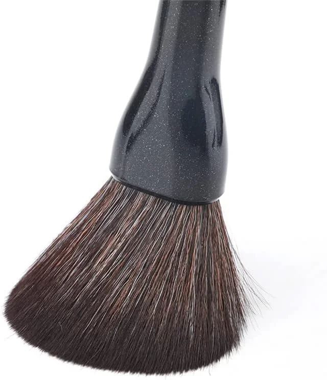 ست 14 عددی برس آرایشی مشکی حرفه ای، شامل برس های کرم پودر، پودر، سایه چشم، ابزار آرایشی نرم و کیت برس های آرایشی