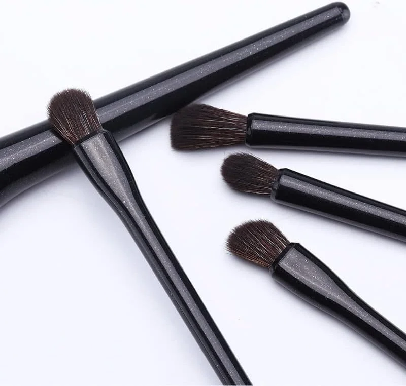 ست 14 عددی برس آرایشی مشکی حرفه ای، شامل برس های کرم پودر، پودر، سایه چشم، ابزار آرایشی نرم و کیت برس های آرایشی