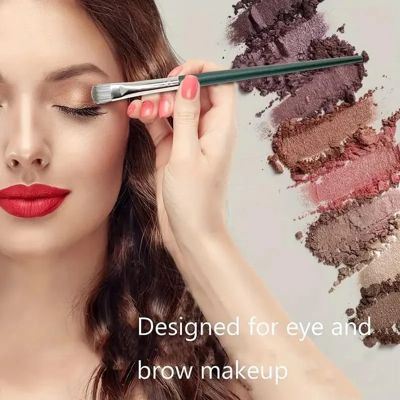 ست ۱۴ عددی برس آرایشی ضد حساسیت با موهای نایلونی برای انواع پوست، دسته ABS - شامل برس های کرم پودر، پودر، رژگونه، سایه چشم، کانتور، کانسیلر و برس پالم با پودر پاف