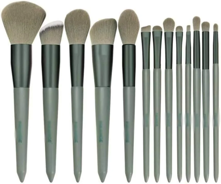 ست 13 عددی برس آرایشی حرفه ای، ابزار آرایشی، ست برس سایه چشم، ترکیب کننده، خط چشم، مژه، برس ابرو (رنگ: 01) yubin1993 (رنگ: 1)