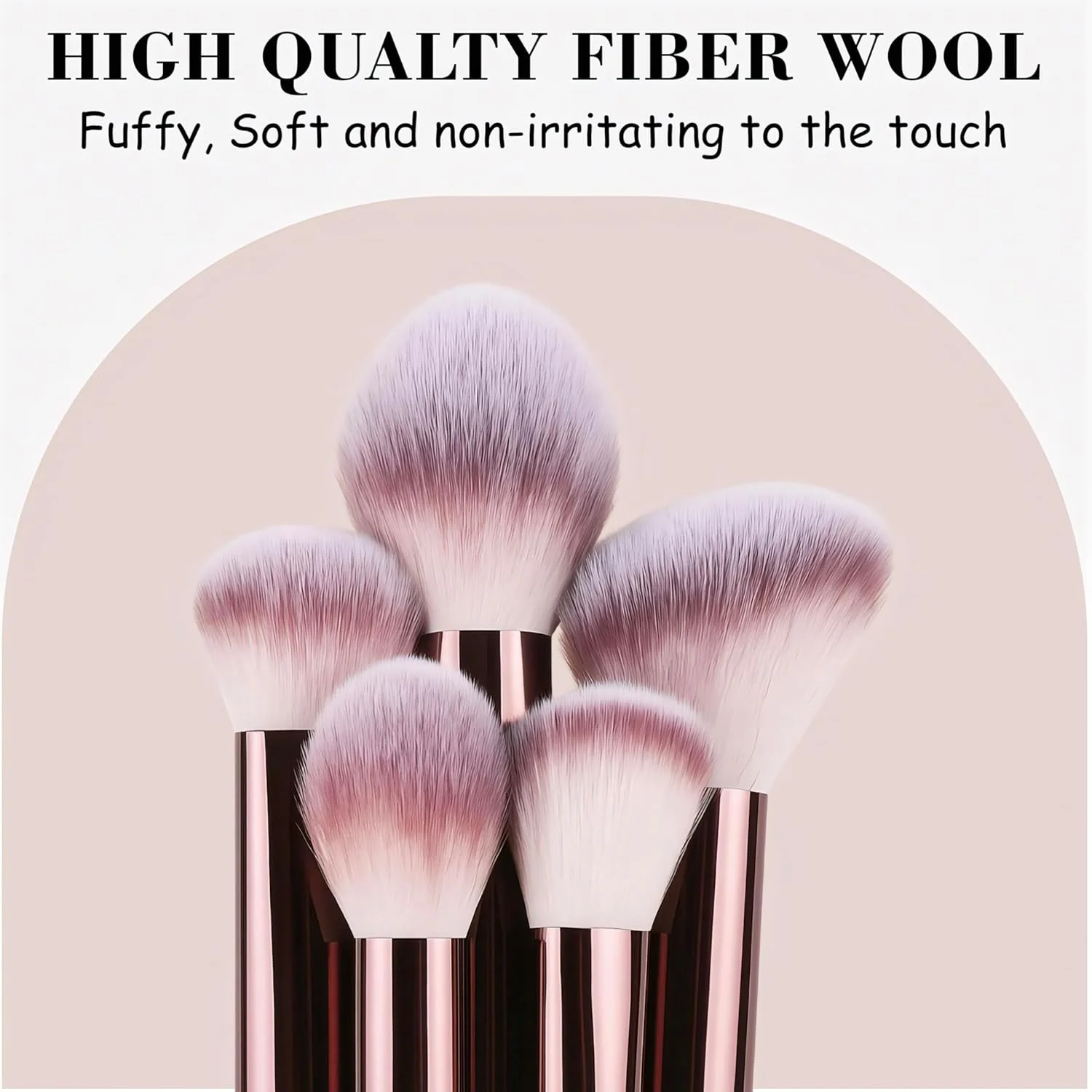 ست برس آرایشی 13 تکه با کیف و 3 اسفنج آرایشی | کیت برس آرایشی حرفه ای برای کرم پودر، پودر، رژگونه، سایه چشم | لوازم ضروری مسافرتی