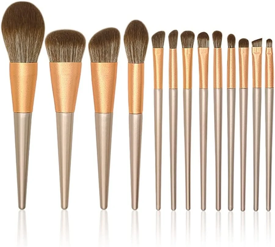 ست ۱۳ عددی برس آرایشی، ست کامل برس پودر بزرگ، ابزار زیبایی، برس هایلایت