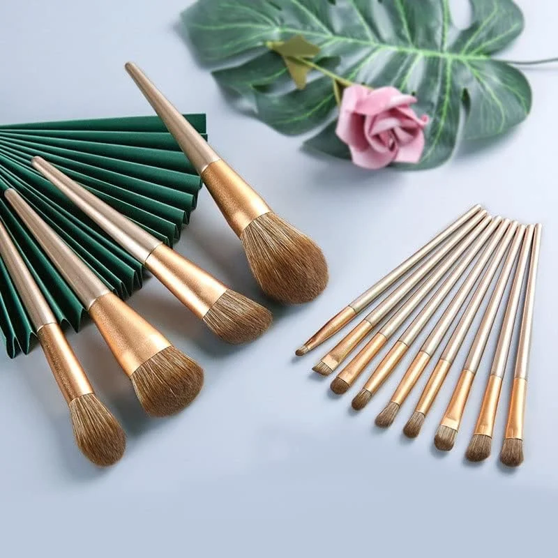 ست ۱۳ عددی برس آرایشی، ست کامل برس پودر بزرگ، ابزار زیبایی، برس هایلایت