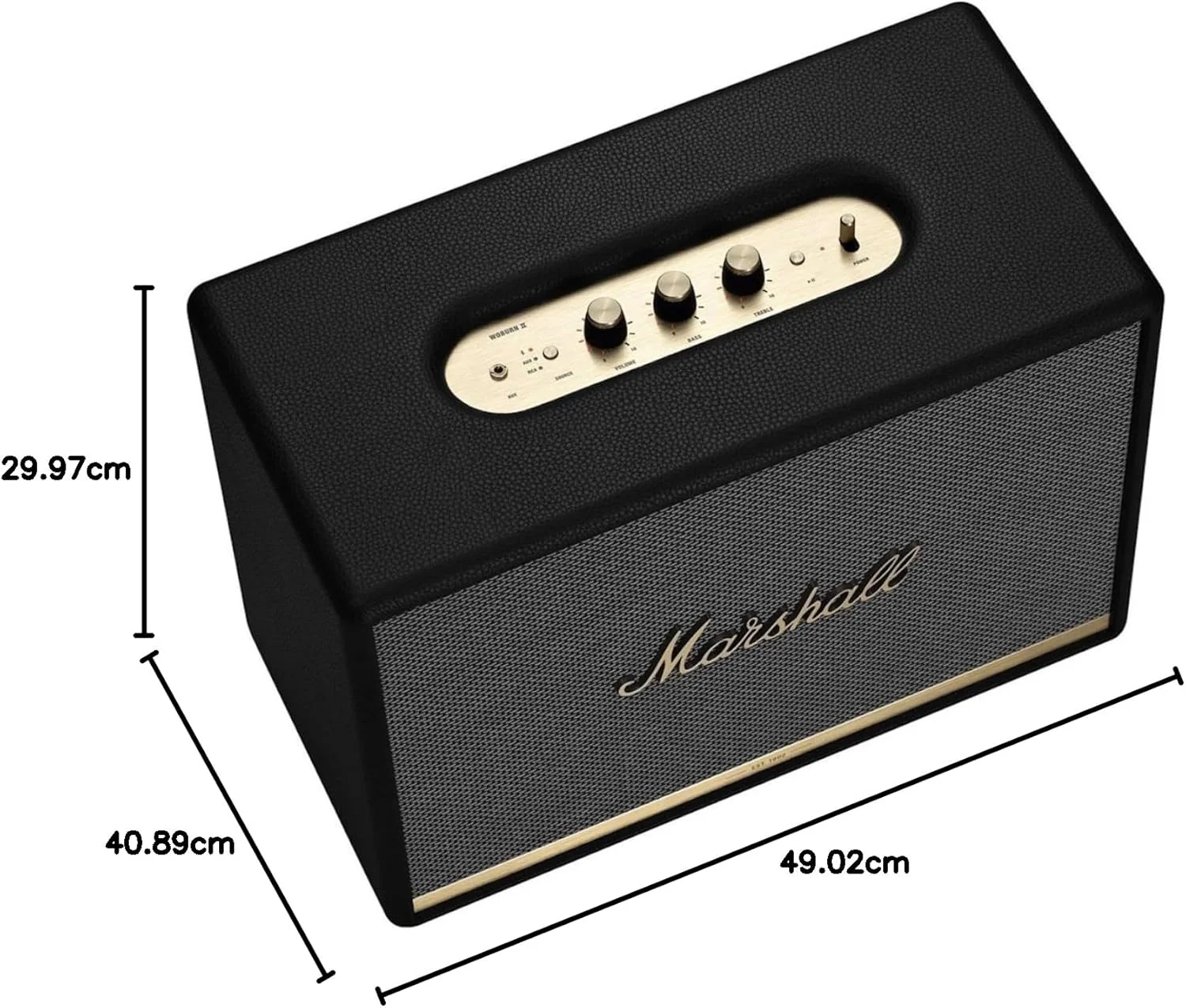 اسپیکر بلوتوثی بی سیم مارشال Woburn II، مشکی، نو - 1002489 اسپیکر بلوتوثی بی سیم مارشال Woburn II، مشکی، نو - 1002489