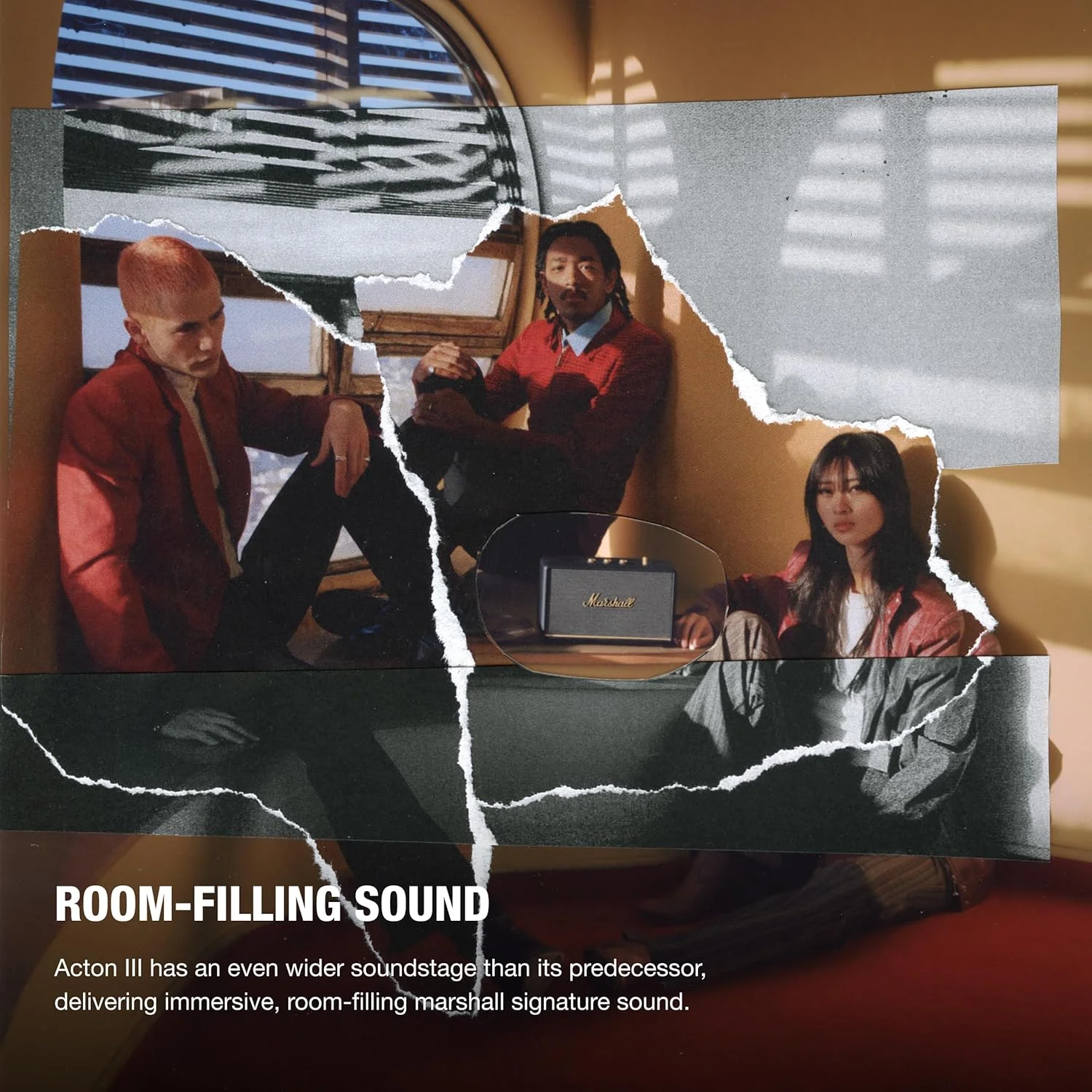 اسپیکر بلوتوثی مارشال Acton III، بی سیم - مشکی اسپیکر بلوتوثی مارشال Acton III، بی سیم - مشکی