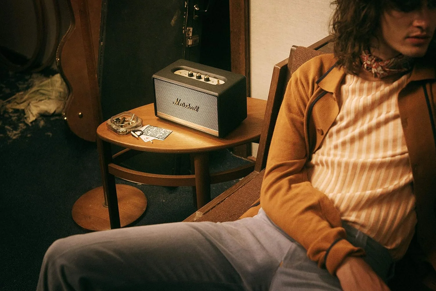 اسپیکر بیسیم خانگی مارشال Acton II 60W (بازسازی شده) با بلوتوث 5.0 و ورودیهای متعدد - لذت بردن از صدای خاص | مشکی اسپیکر بیسیم خانگی مارشال Acton II 60W (بازسازی شده) با بلوتوث 5.0 و ورودیهای متعدد - لذت بردن از صدای خاص | مشکی