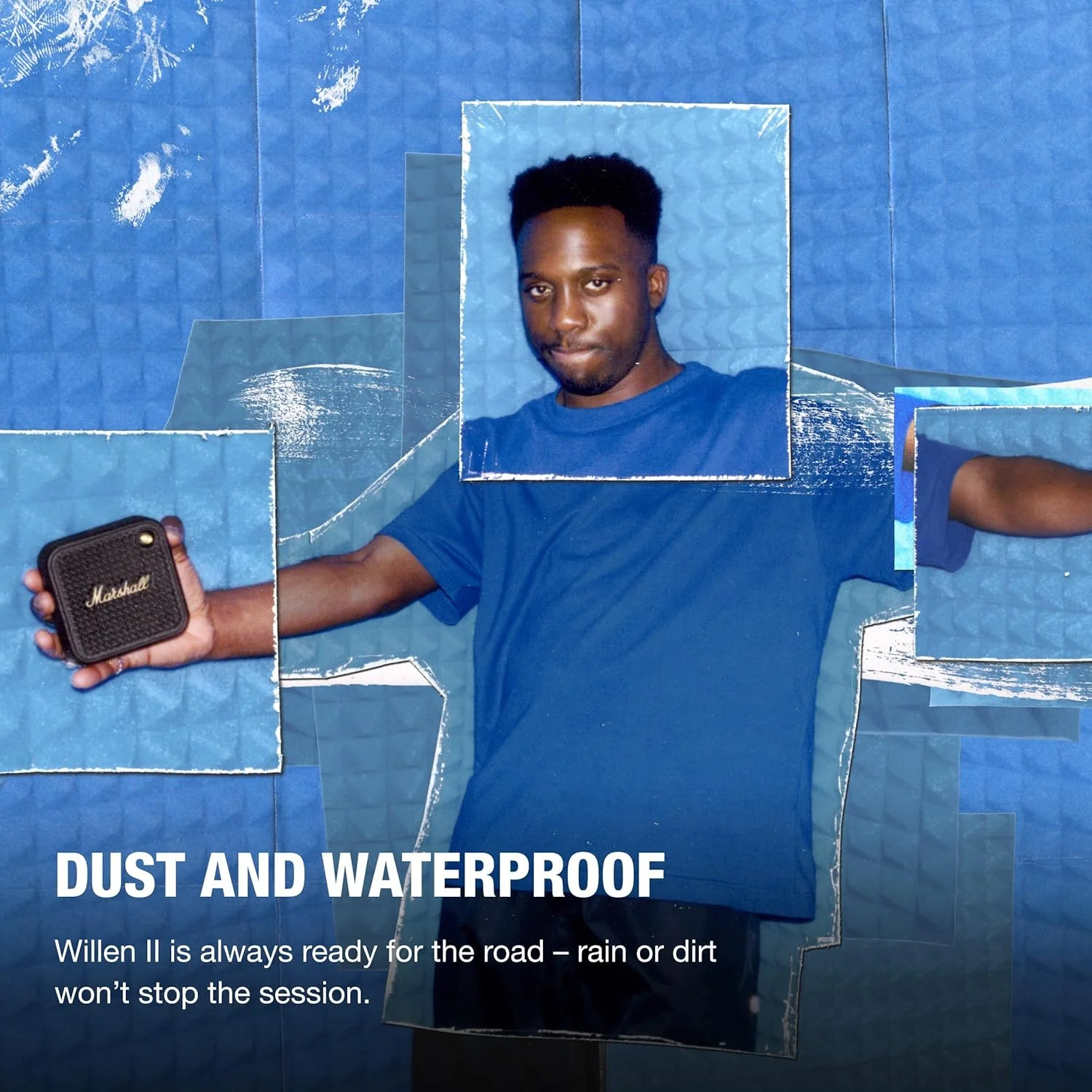 اسپیکر بلوتوثی بی سیم مارشال Willen II، بیش از 17 ساعت پخش، ضد آب IP67 - مشکی و طلایی اسپیکر بلوتوثی بی سیم مارشال Willen II، بیش از 17 ساعت پخش، ضد آب IP67 - مشکی و طلایی