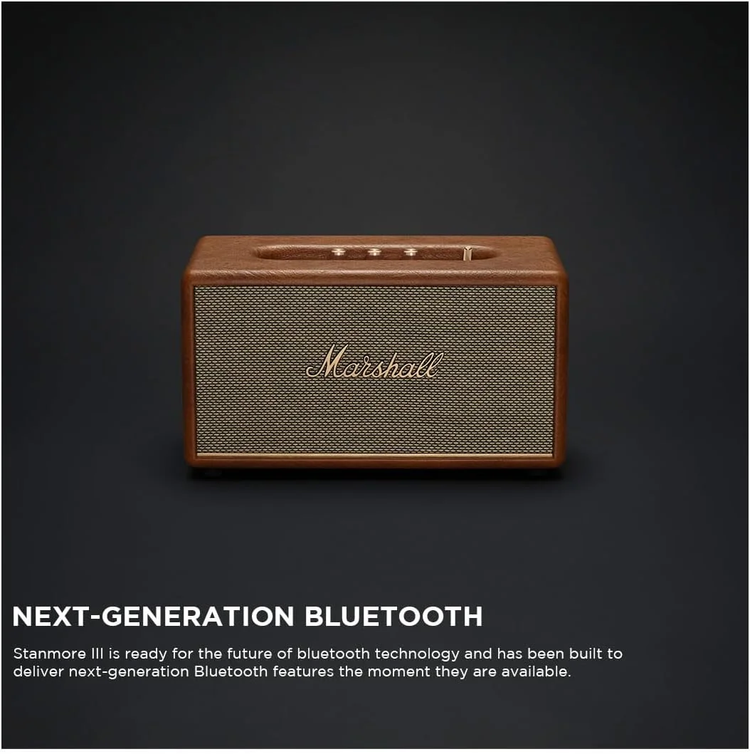اسپیکر بیسیم خانگی مارشال Stanmore III 50W با بلوتوث 5.2 و ورودیهای متعدد - لذت بردن از صدای مارشال (قهوهای) اسپیکر بیسیم خانگی مارشال Stanmore III 50W با بلوتوث 5.2 و ورودیهای متعدد - لذت بردن از صدای مارشال (قهوهای)
