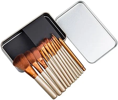 ست 12 عددی برس آرایشی شامل رژگونه، کرم پودر، کانسیلر، سایه چشم و رژ لب ست 12 عددی برس آرایشی شامل رژگونه، کرم پودر، کانسیلر، سایه چشم و رژ لب