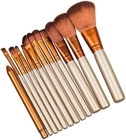 ست 12 عددی برس آرایشی شامل رژگونه، کرم پودر، کانسیلر، سایه چشم و لب ست 12 عددی برس آرایشی شامل رژگونه، کرم پودر، کانسیلر، سایه چشم و لب