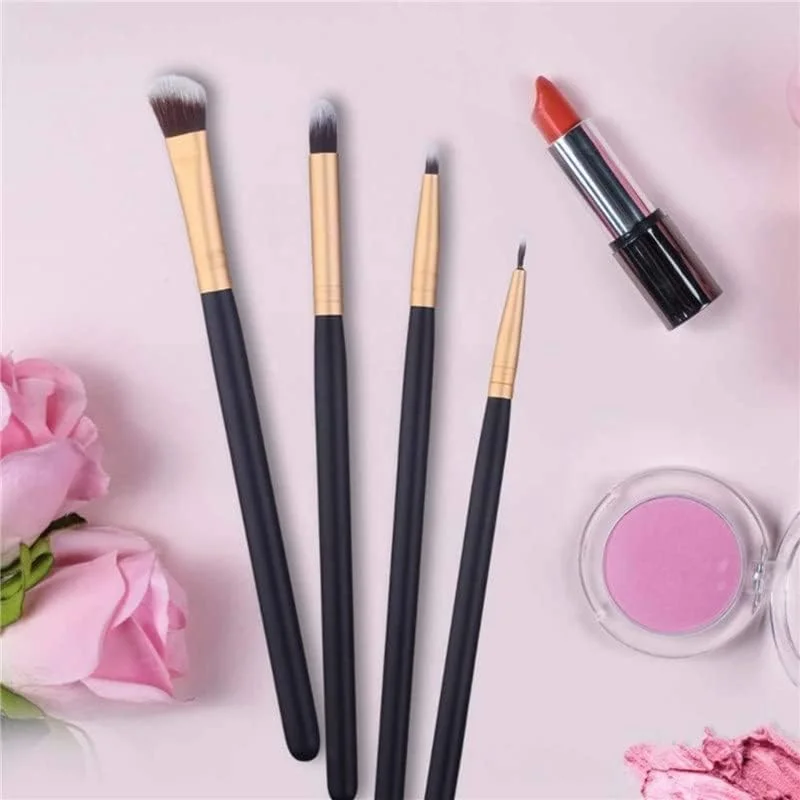 ست 12 عددی برس آرایشی سایه چشم، کانسیلر، ترکیب سایه چشم، خط چشم، برس آرایشی رزگلد ست 12 عددی برس آرایشی سایه چشم، کانسیلر، ترکیب سایه چشم، خط چشم، برس آرایشی رزگلد