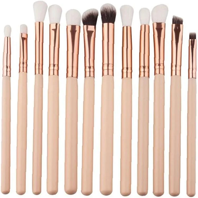 ست 12 عددی برس آرایش چشم، برس حرفه ای چشم، برس سایه چشم، برس ابرو، خط چشم، هایلایتر، کانسیلر ضروری با کیفیت بالا (بژ) ست 12 عددی برس آرایش چشم، برس حرفه ای چشم، برس سایه چشم، برس ابرو، خط چشم، هایلایتر، کانسیلر ضروری با کیفیت بالا (بژ)