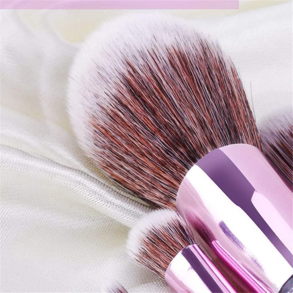 ست برس آرایشی اکلیلی کریستالی 10 عددی، برس های حرفه ای کرم پودر، برس های ترکیب کننده کانسیلر، ست برس آرایشی با کیف ست برس آرایشی اکلیلی کریستالی 10 عددی، برس های حرفه ای کرم پودر، برس های ترکیب کننده کانسیلر، ست برس آرایشی با کیف
