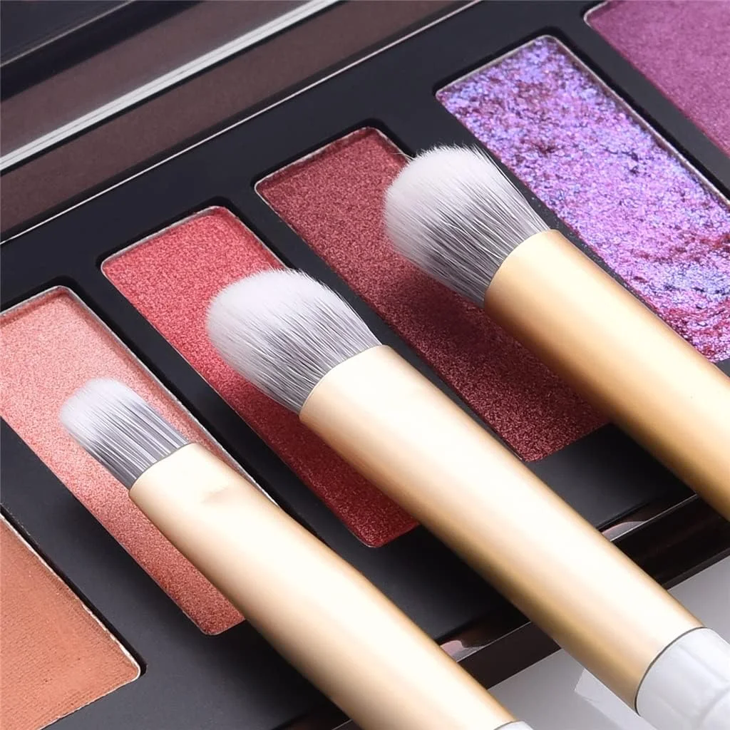 ست 10 عددی برس آرایشی، برس های دسته دار، برس پودر، کرم پودر، رژگونه، کانتور، سایه چشم، برس مژه و ابرو ست 10 عددی برس آرایشی، برس های دسته دار، برس پودر، کرم پودر، رژگونه، کانتور، سایه چشم، برس مژه و ابرو