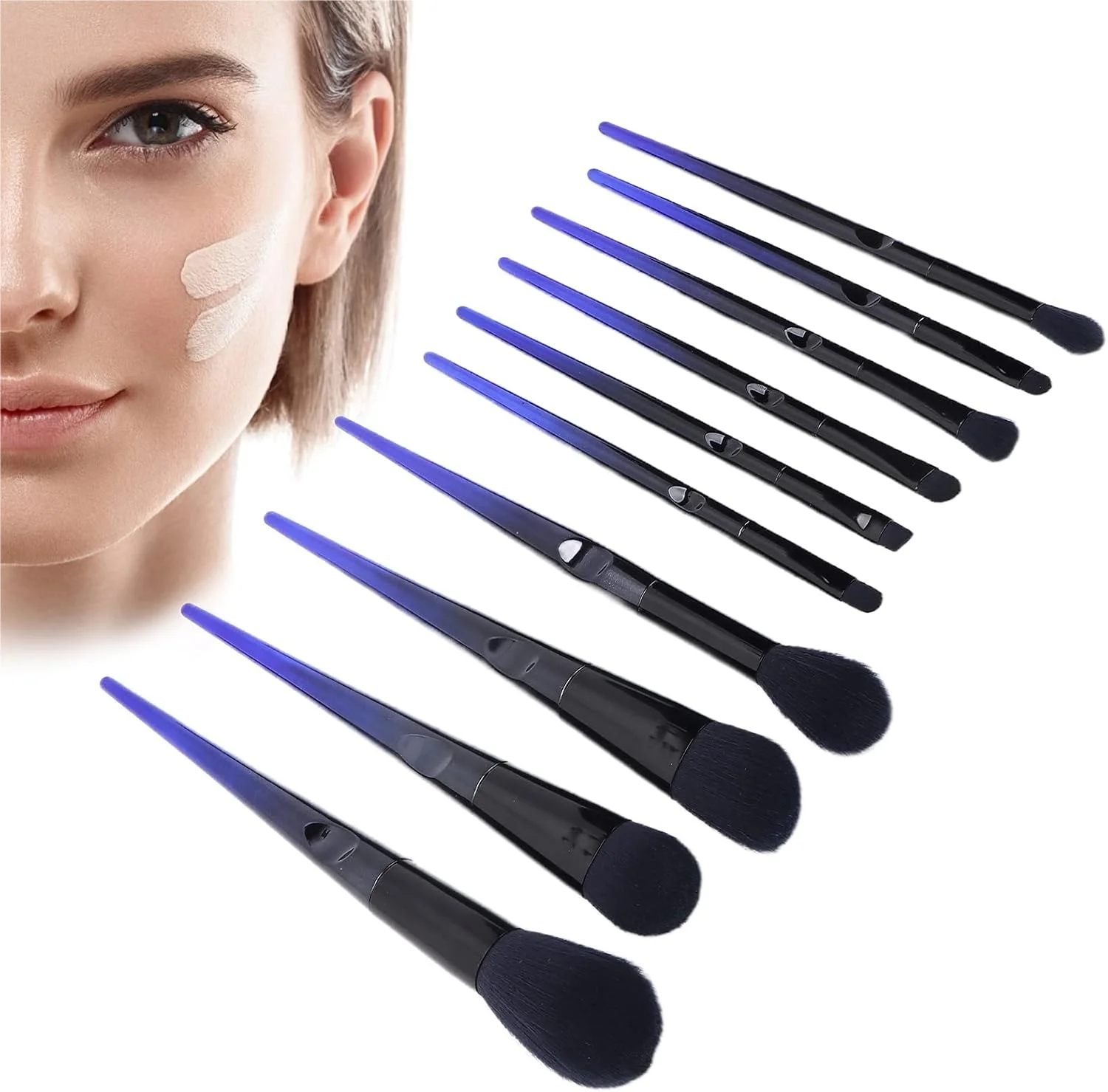 ست برس آرایشی حرفه ای 10 عددی، شامل برس های سایه چشم و رژگونه، موهای نرم و قابل حمل، عالی برای استفاده در خانه و مسافرت، طراحی دسته ارگونومیک ست برس آرایشی حرفه ای 10 عددی، شامل برس های سایه چشم و رژگونه، موهای نرم و قابل حمل، عالی برای استفاده در خانه و مسافرت، طراحی دسته ارگونومیک