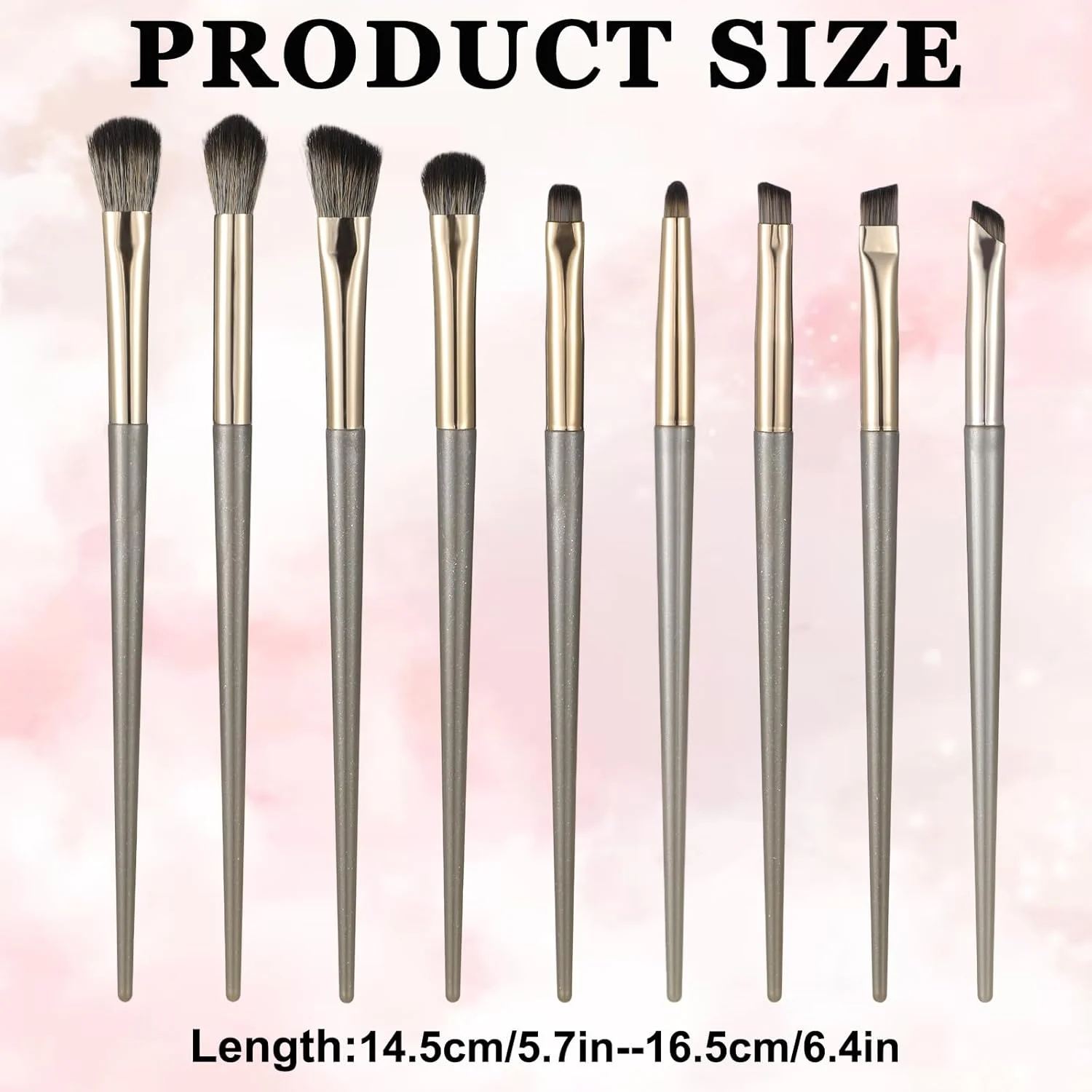 ست 10 عددی برس آرایشی حرفه ای ابرو و خط چشم طلایی، برس سایه چشم کوچک، برس سایه چشم کرکی، برس ابرو زاویه دار برای ترکیب سایه چشم، ابرو، خط چشم و کانسیلر ست 10 عددی برس آرایشی حرفه ای ابرو و خط چشم طلایی، برس سایه چشم کوچک، برس سایه چشم کرکی، برس ابرو زاویه دار برای ترکیب سایه چشم، ابرو، خط چشم و کانسیلر