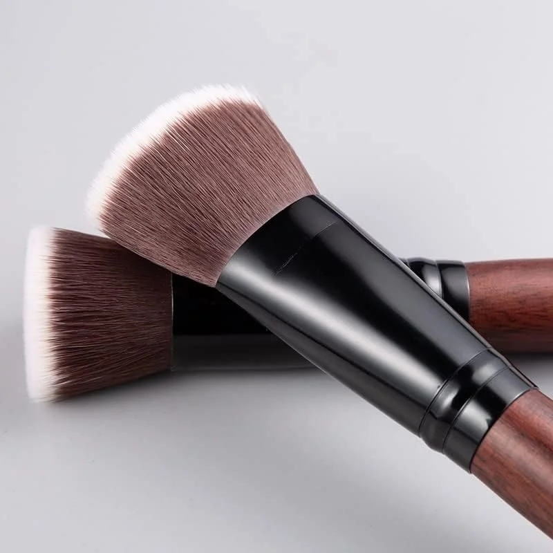 ست برس آرایشی 10 عددی حرفه ای برای کرم پودر، کانسیلر، کانتور، رژگونه، ترکیب کردن، موهای نرم مصنوعی
