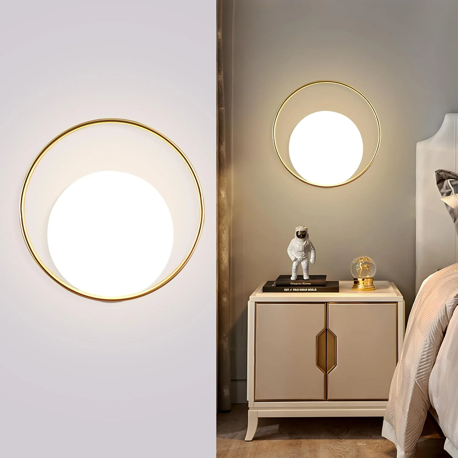 چراغ دیواری LED نوردیک داخلی YT YATAI LIGHTING، چراغ دیواری دکوراسیون داخلی منزل، چراغ روشنایی کم نور 3 رنگ، چراغ دیواری کنار تخت خواب مدرن برای اتاق نشیمن، راهرو و سرسرا